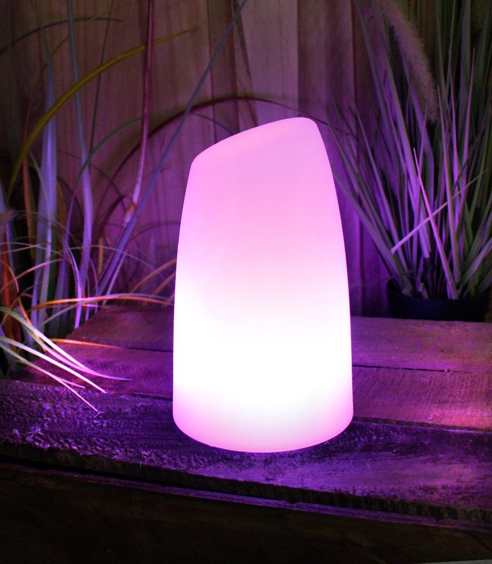Arnusa LED Tischleuchte PL201 Akkulampe mit USB Aufladekabel RGB Fernbedienung, USB-Ladefunktion, LED fest integriert, 16 Leuchtfarben und 4 Farbwechselprogramm – Bild 5 von 5
