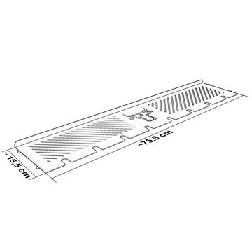 tuning-art Warmhalte-Grillrost WH07 Edelstahl Warmhalterost flach passgenau für Napoleon Rogue 525er