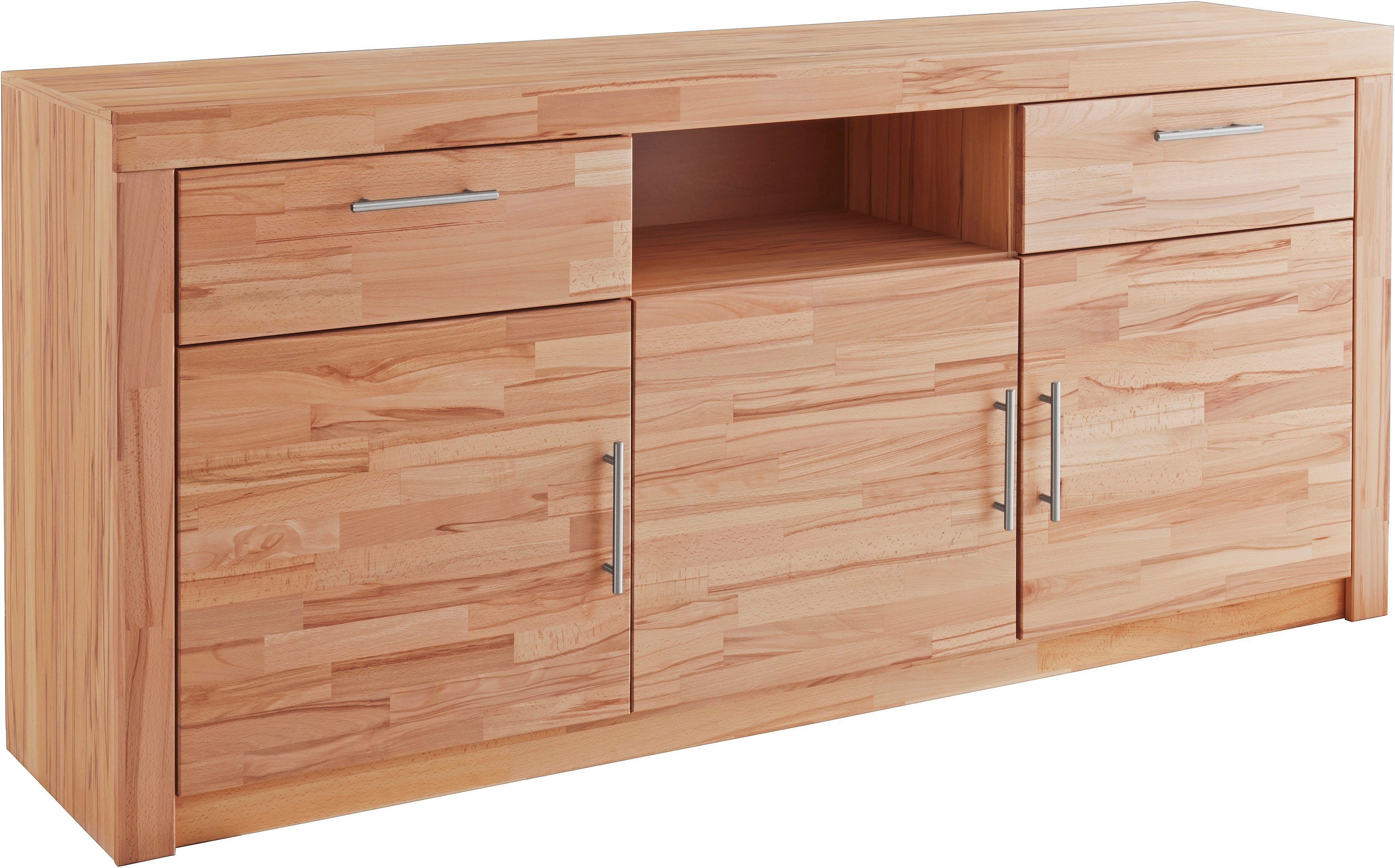 VOGL Möbelfabrik Sideboard Toronto, teilmassiv, Rahmenoptik, Made in Germany