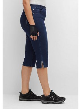 Sheego Caprijeans Große Größen mit verstärktem Po, aus Denim