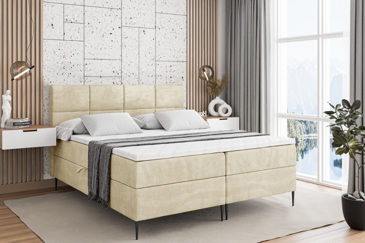ALTDECOR Boxbett ARDENI-F (Multipocket-Matratze H4, H3 günstig online kaufen