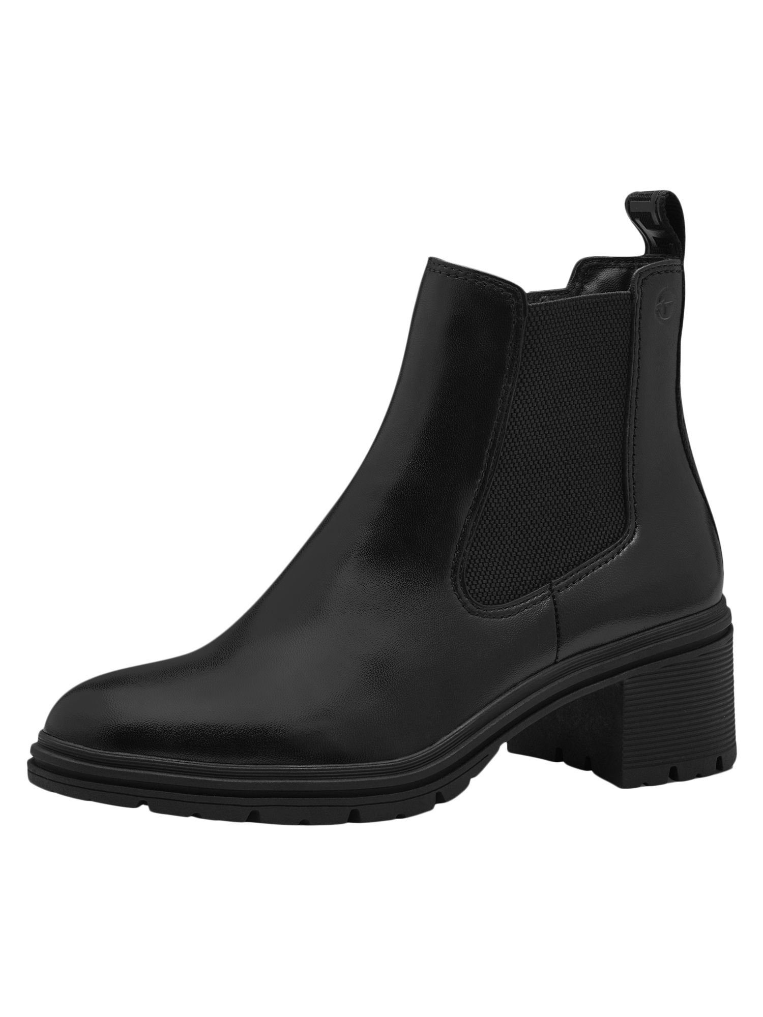Tamaris TOUCH-IT aus Leder Blockabsatz 1-25456-43 Chelseaboots TOUCH-IT