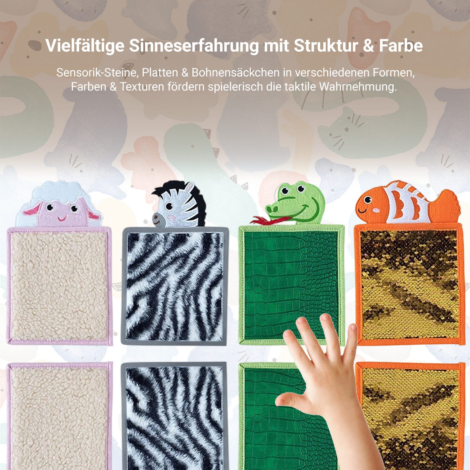 OKWISH Lernspielzeug Multisensorisches Textur Spielzeug Sensorischer günstig online kaufen