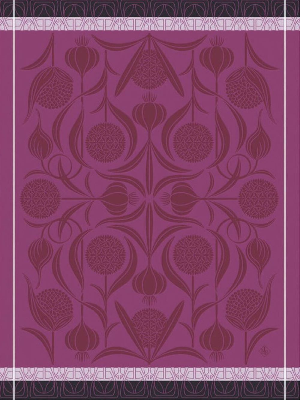 Le Jacquard Francais Geschirrtuch Geschirrtuch L'Ail Rose 60x80 cm, (1-tlg., 1 x Geschirrtuch), jacquard-gewebt