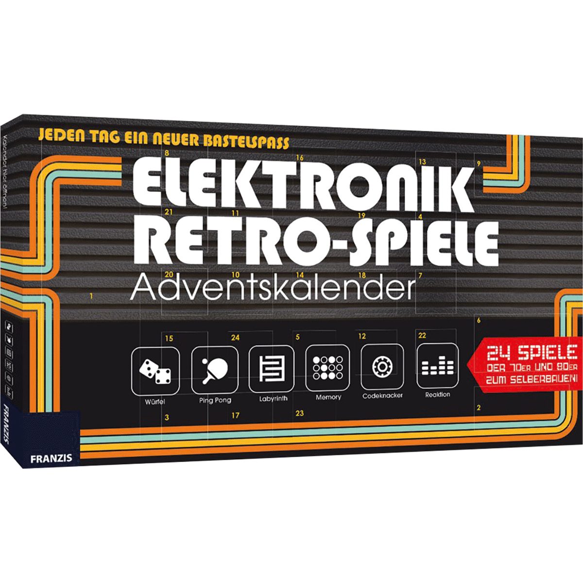 Franzis Adventskalender Elektronik Retro Spiele Adventskalender günstig online kaufen