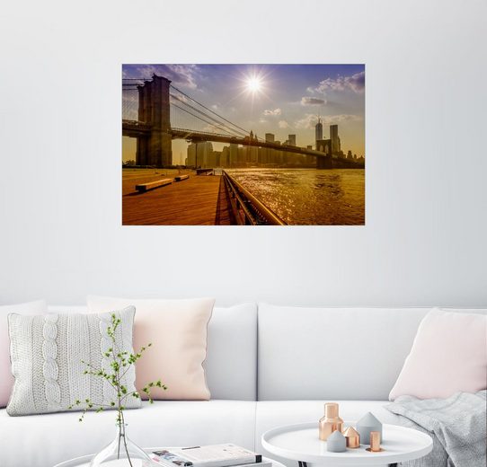 Posterlounge Wandbild, Brooklyn Bridge, New York, USA