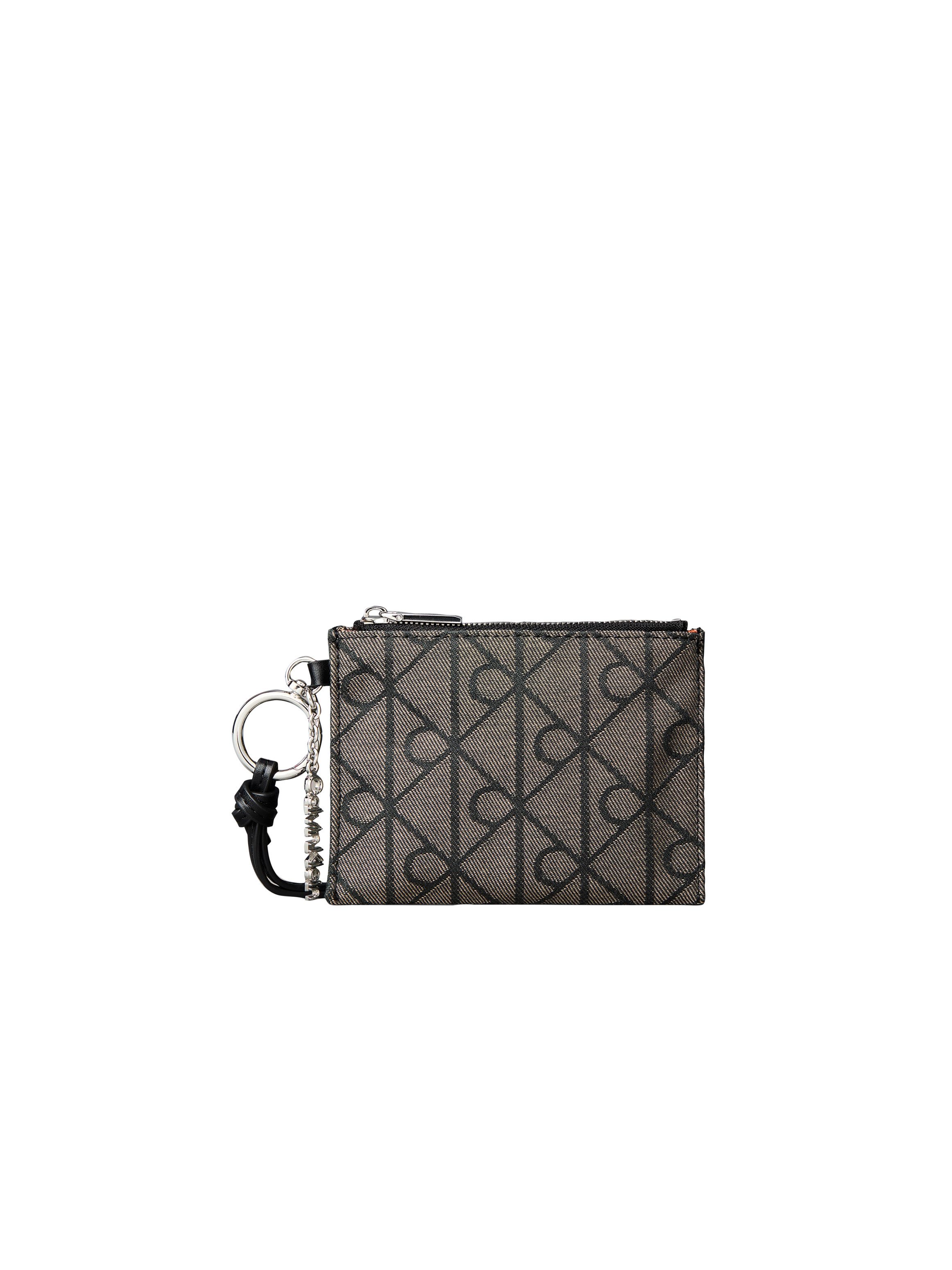 Calvin Klein Schlüsselanhänger SCRIPT HW JCQ POUCH ON STRAP CHA, Bag Charm mit Reißverschluss Täschchen