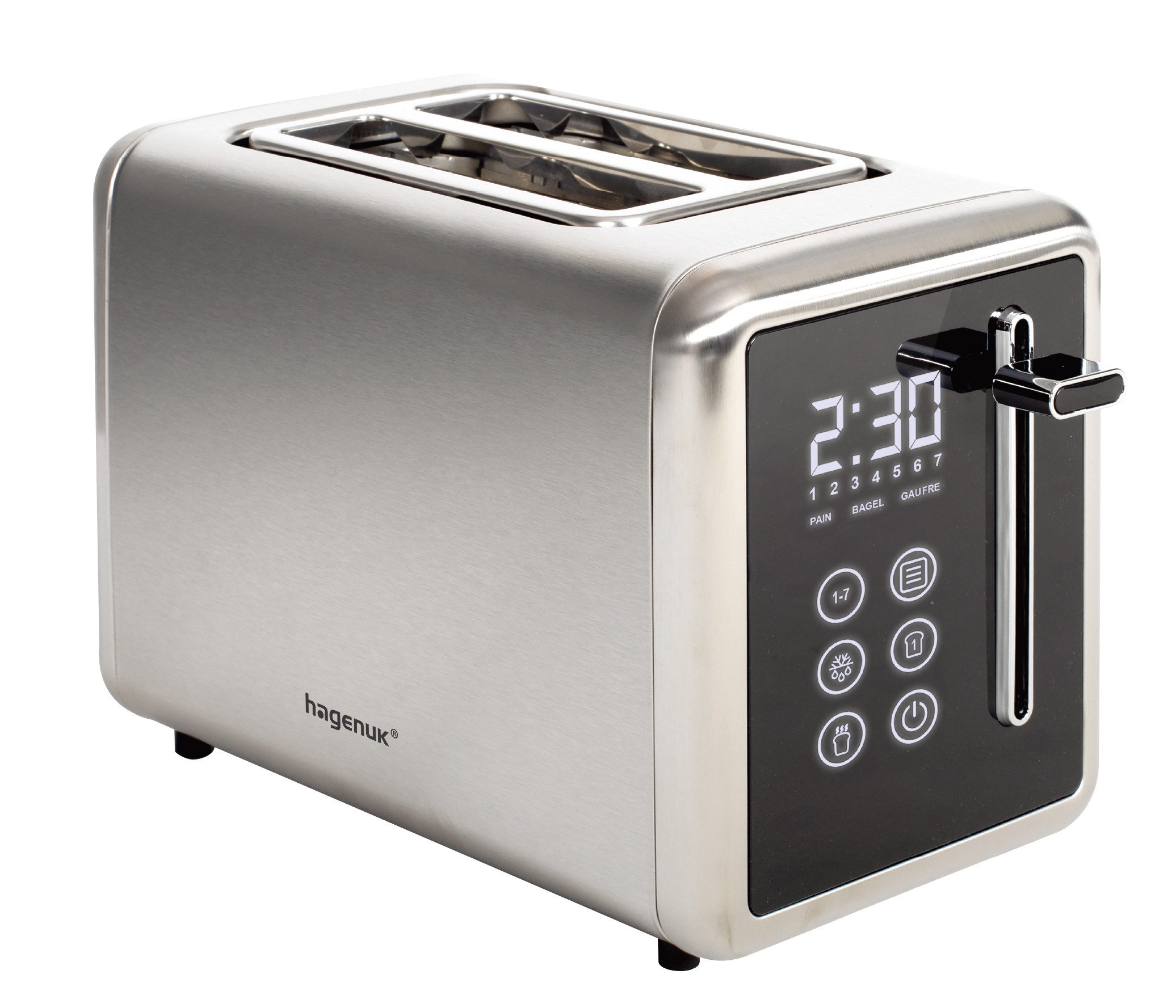 Toaster Digital Edelstahl
