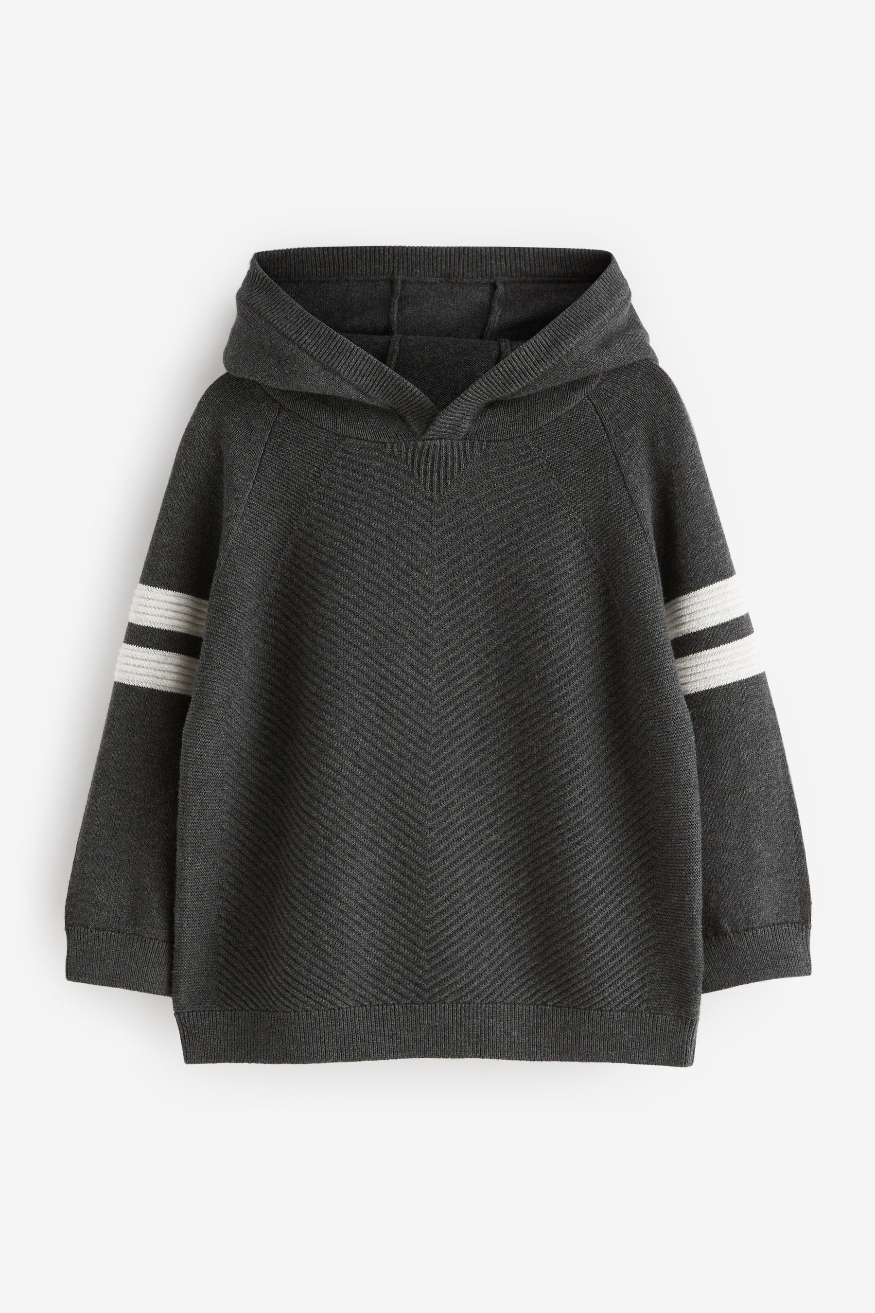 Next Kapuzenpullover Gestricktes Hoodie mit Struktur günstig online kaufen