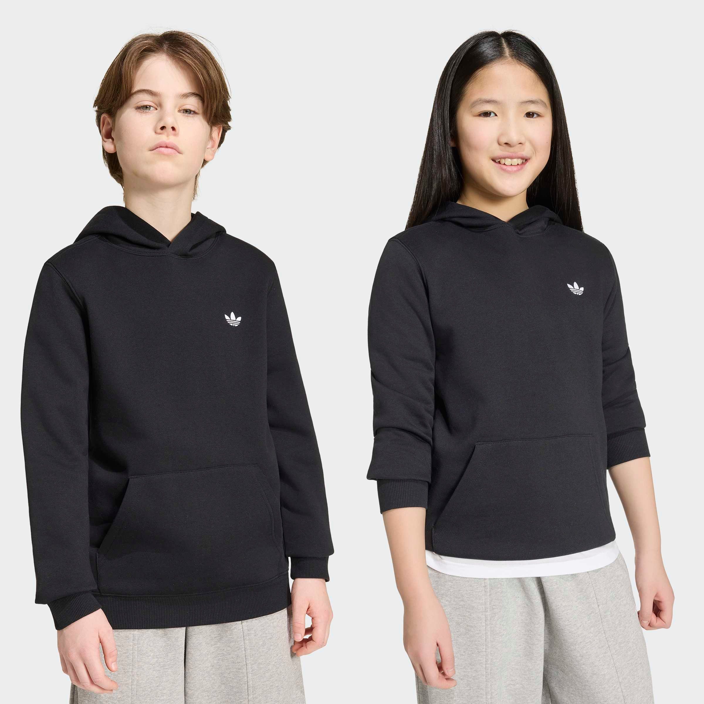 adidas Originals Kapuzensweatshirt REGULAR HOODIE für Kinder, mit Kapuze, ohne Verschluss, aus Baumwolle und Polyester