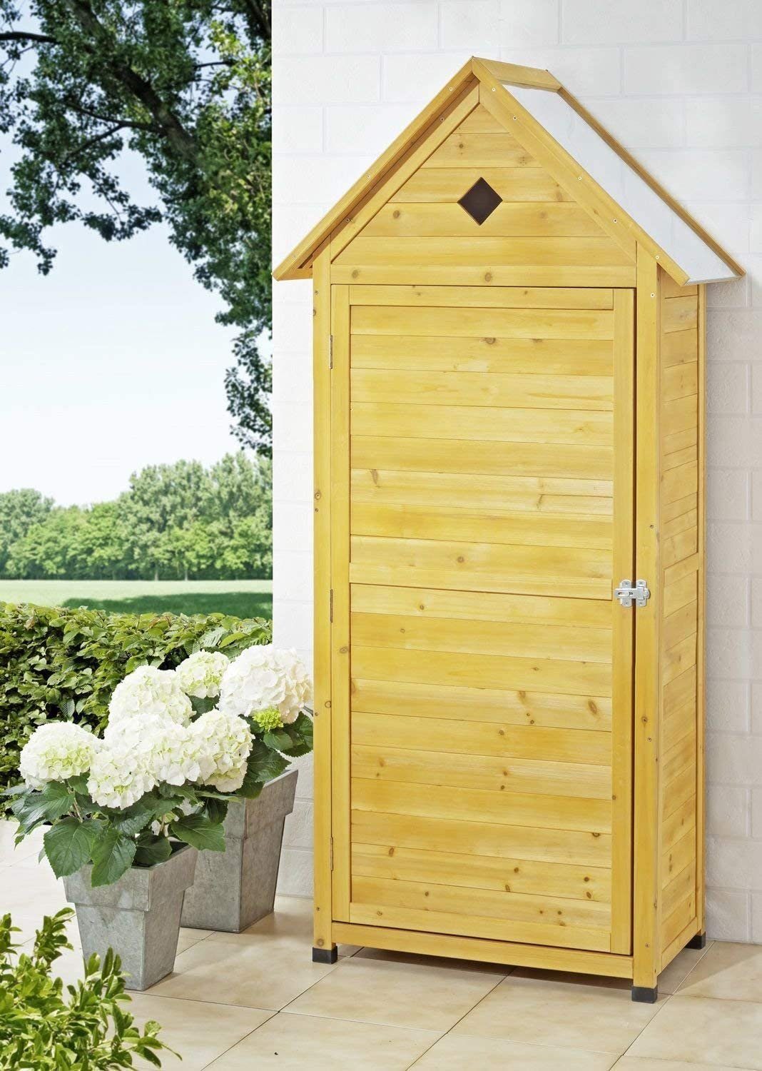 metra-direkt Garten-Geräteschrank Großer Gartenschrank aus imprägniertem Ho günstig online kaufen