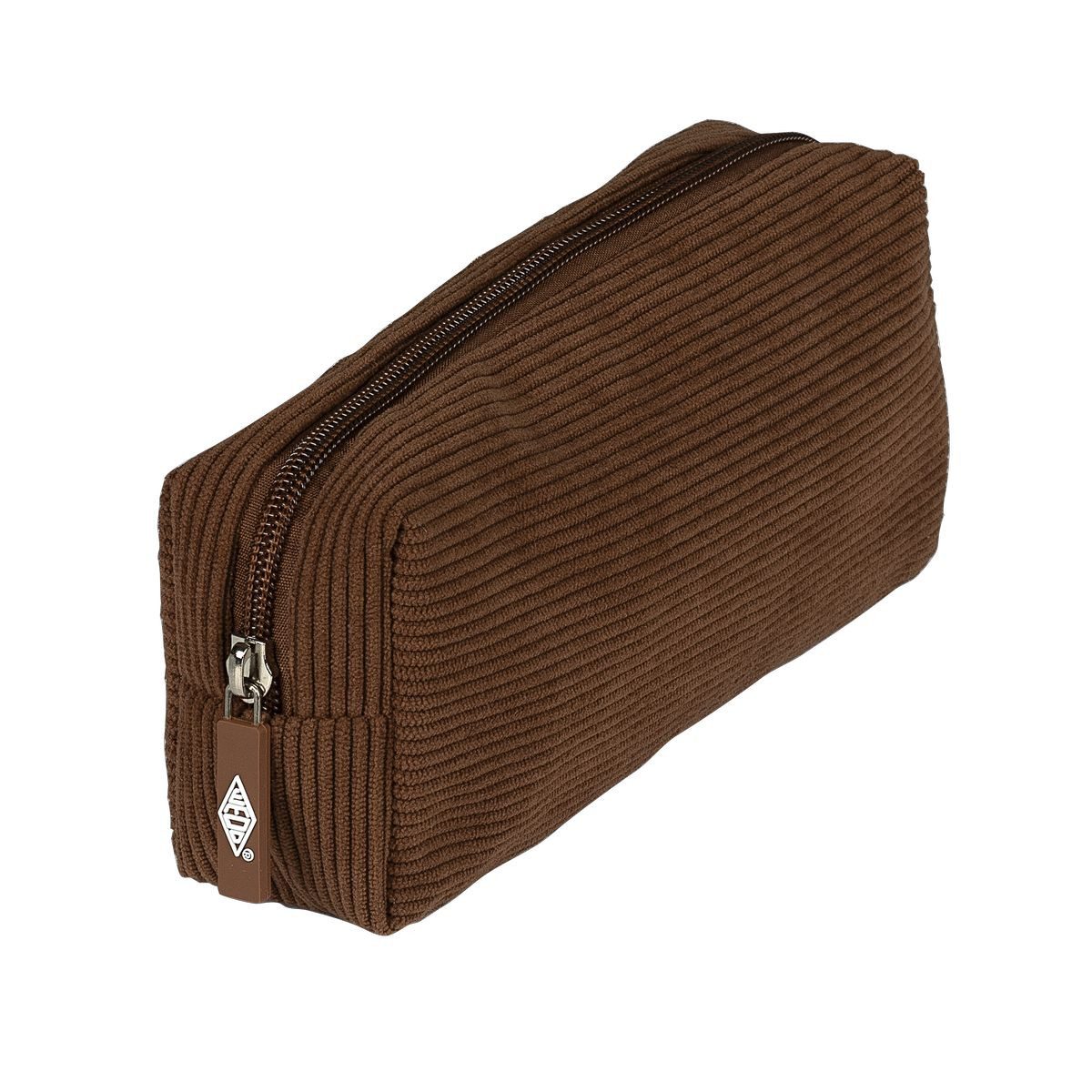 Werner Dorsch Federtasche Stiftmäppchen Cord braun 23x5x9,5cm