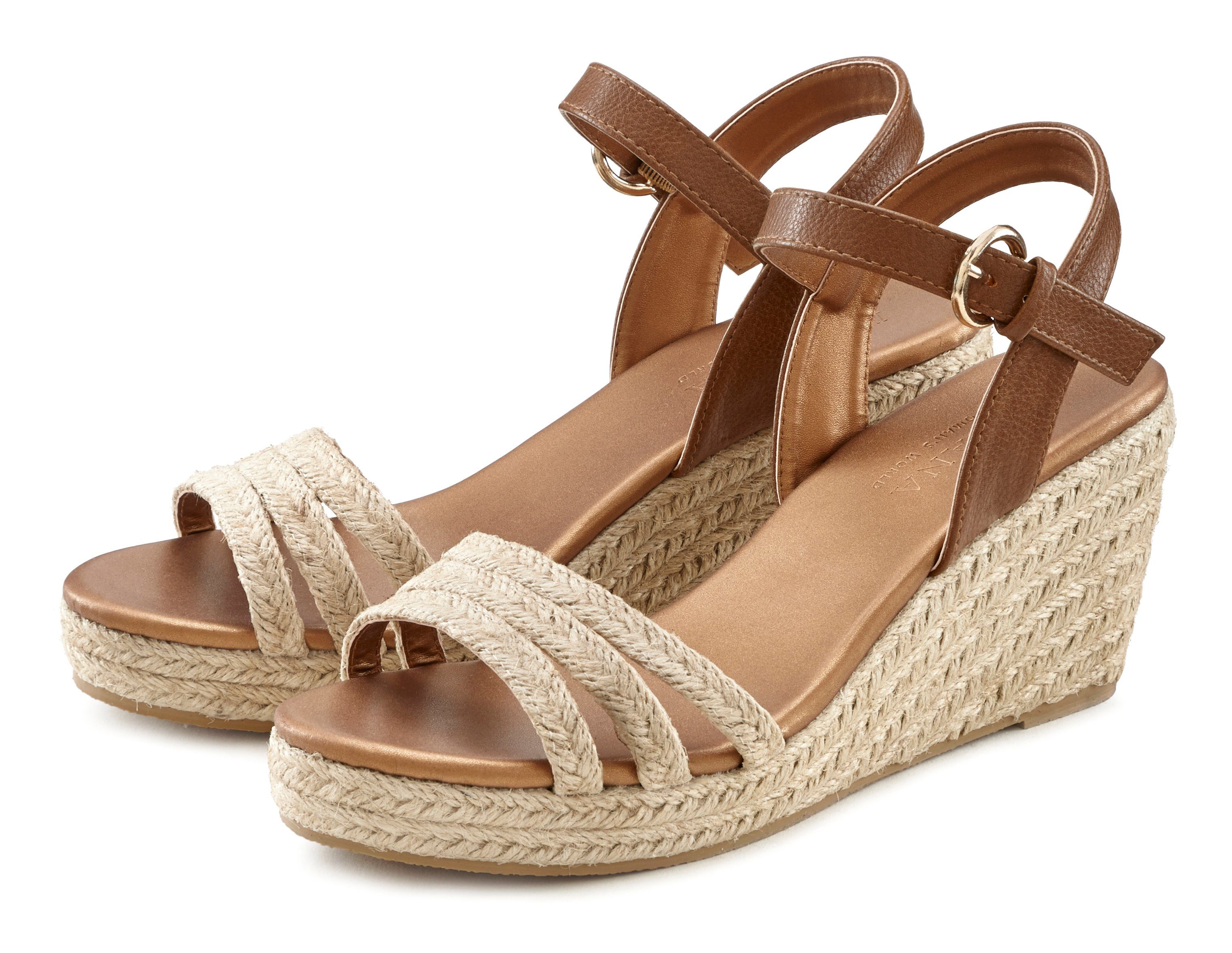 Hohe Keilabsatz Sandaletten für Damen online kaufen | OTTO