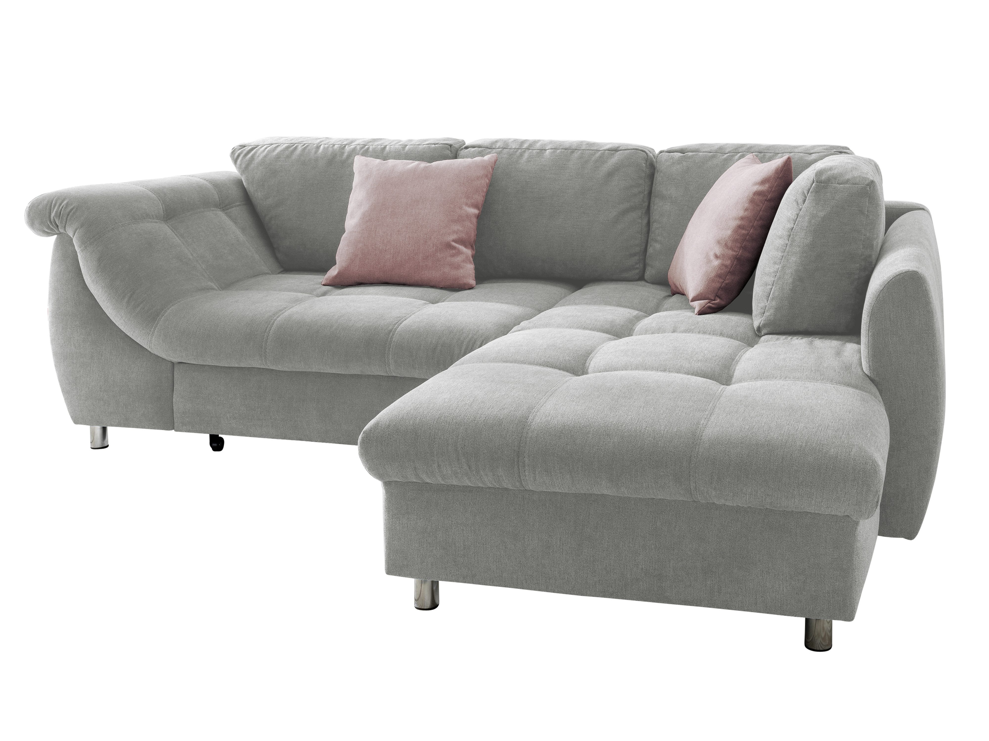 luma-home Ecksofa 17003, mit Bettfunktion B250/T190/H84 cm, Liegefläche 179 günstig online kaufen