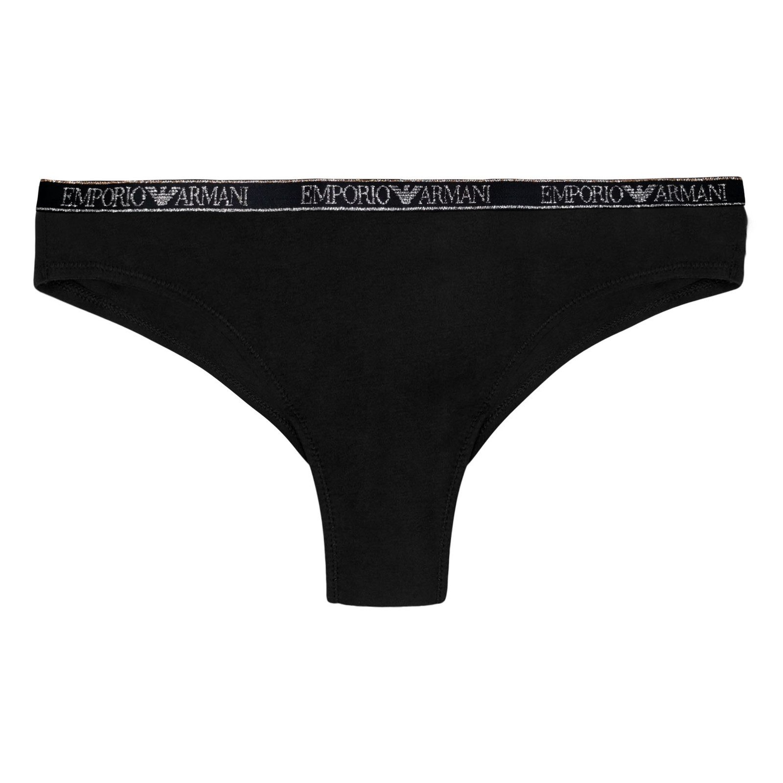 Emporio Armani Brasilslip 2er Pack Brazilian Slip (2-St) mit elastischem Logobund in metallischem Glanz