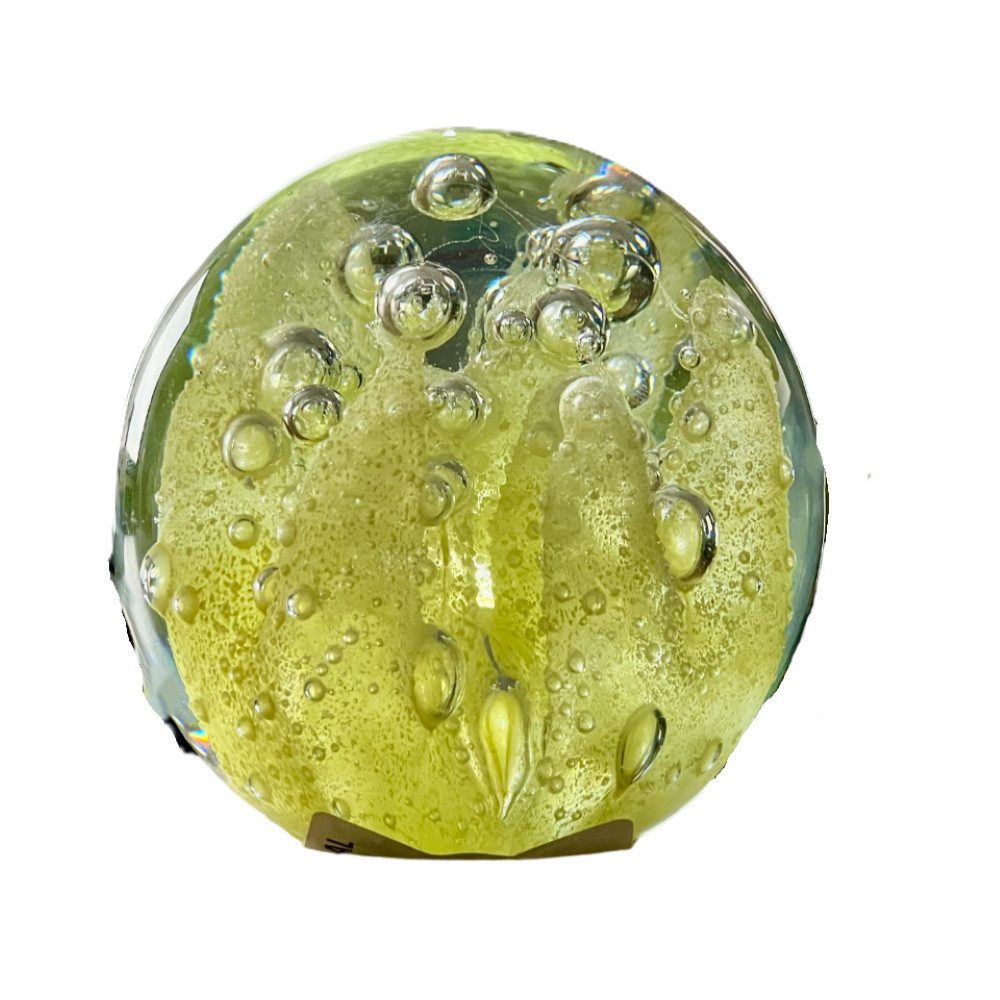 Dirk Davids Leuchten GmbH Ornament Ornament Glas Koralle Gelb Briefbeschwerer Meer Pflanzen Ornament