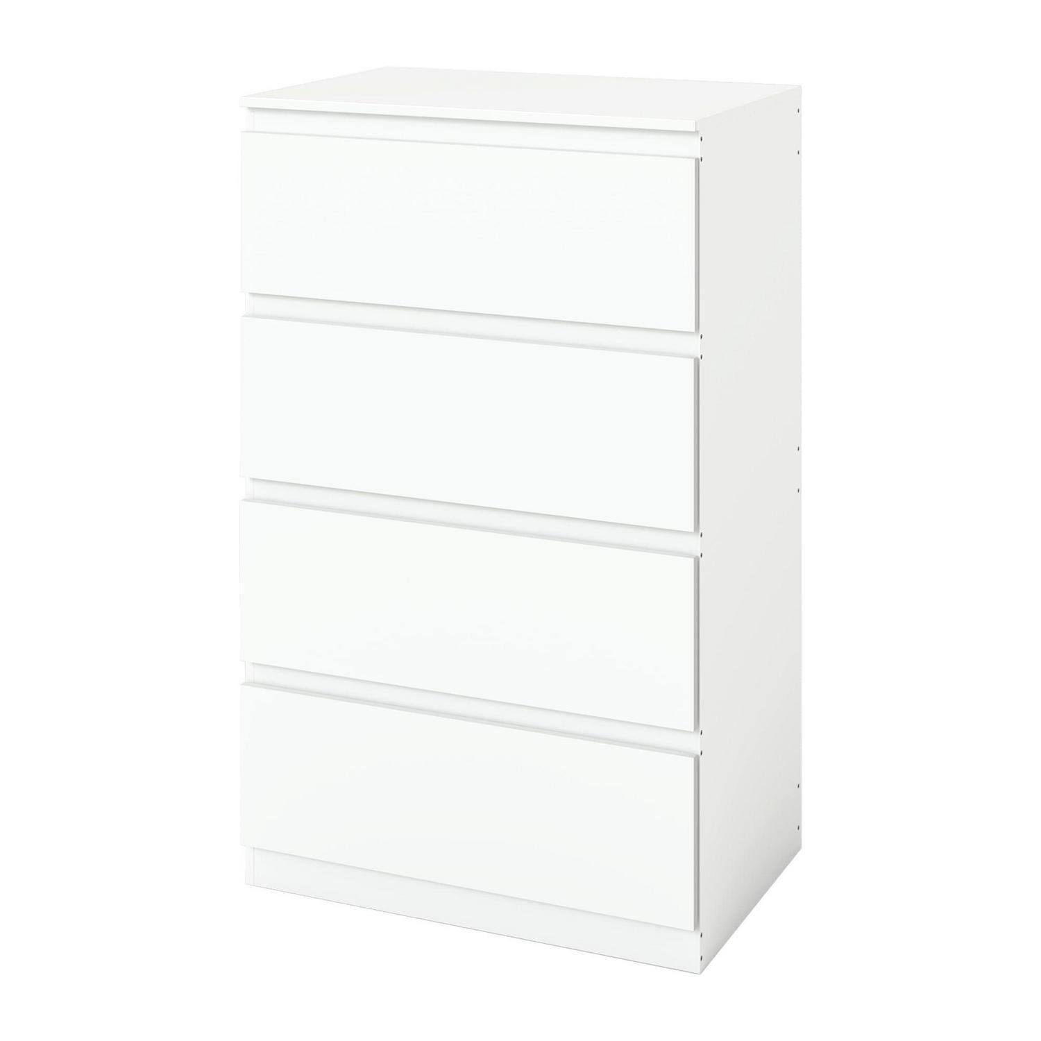Kommode Kommode Schlafzimmer Sideboard Weiß 4 Schubladen 60B 1 Stück