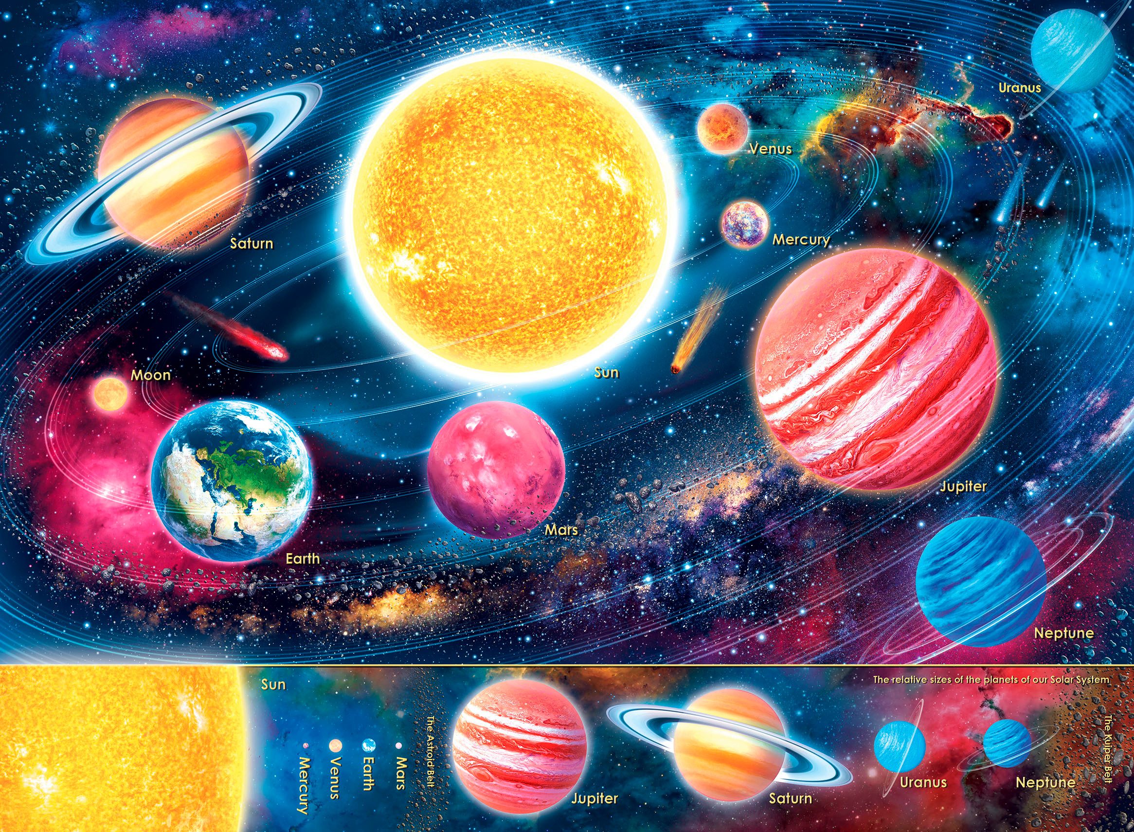 Ravensburger Puzzle Unser Sonnensystem, 300 Puzzleteile, Made in Germany günstig online kaufen