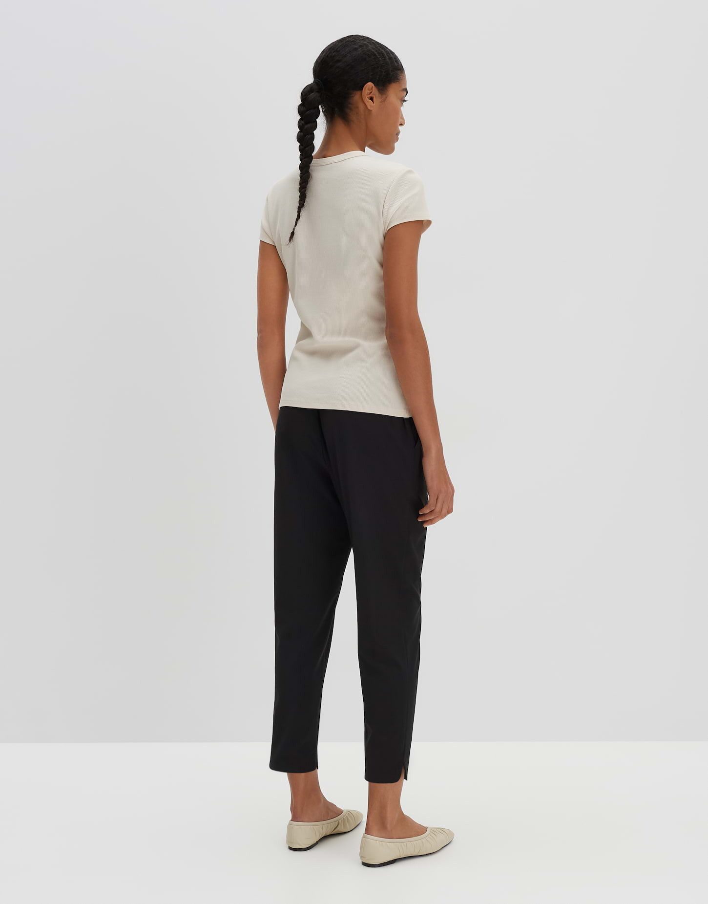 someday Kurzarmshirt Rippshirt KLEOH Slim aus BCI Cotton Mix