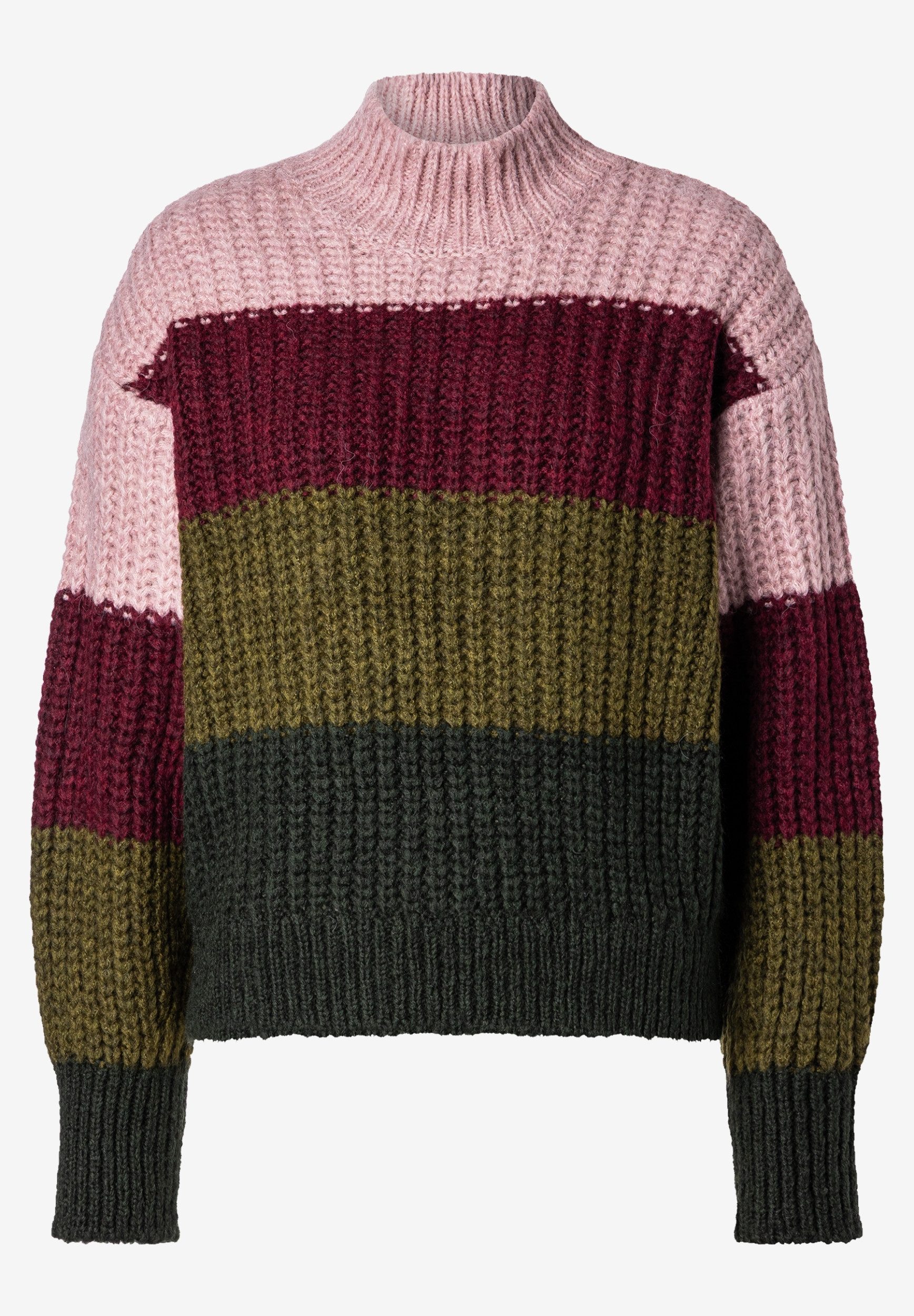 MORE&MORE Strickpullover Block Stripe Knit Pu