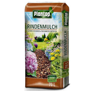 Plantop Blumenerde PLANTOP Rindenmulch Körnung 10-40mm, 70 Ltr