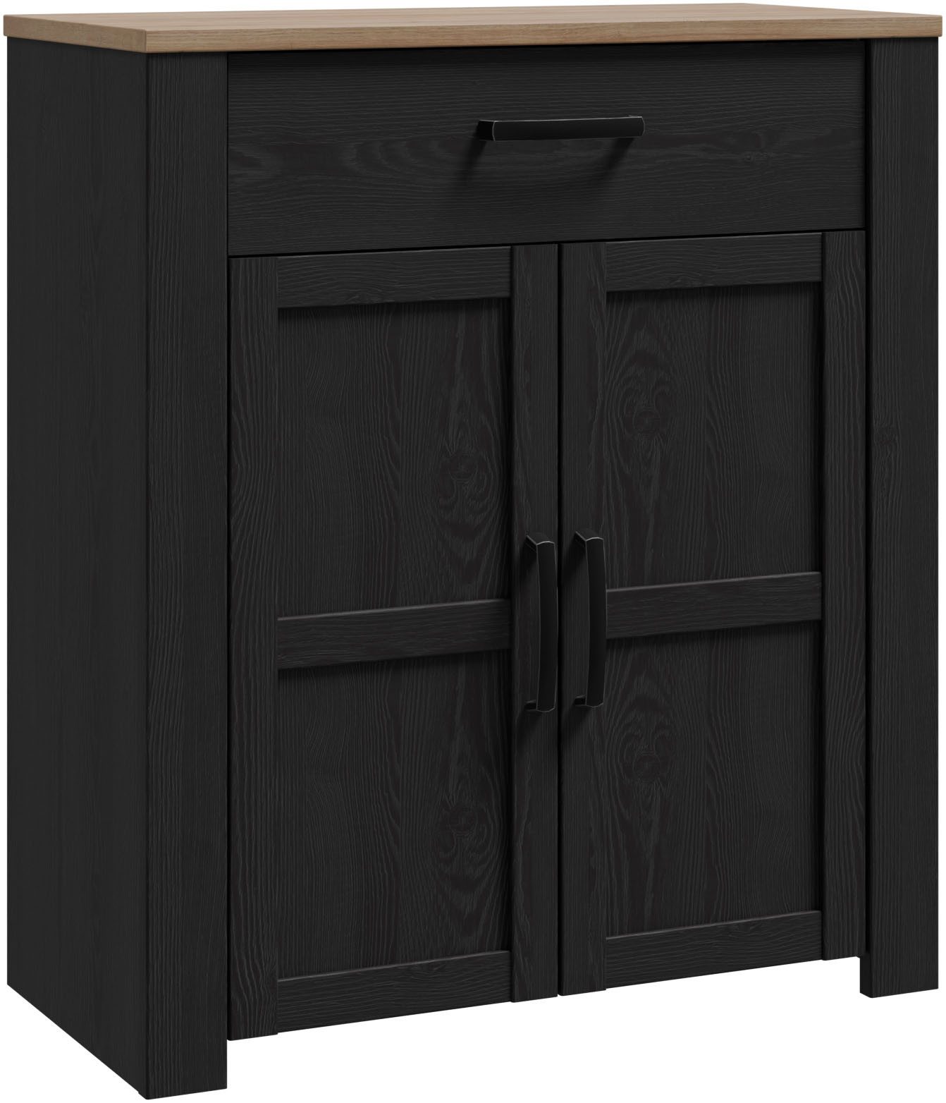 FORTE Schuhkommode Bohol Schuhschrank, Soft Close, 12 Paar Schuhe, B/H/T 86,4/99,3/42 cm