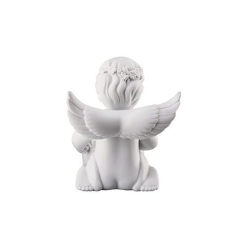 Rosenthal Teelichthalter Engel Tischlicht Weiß matt Engel mit Blumenkranz (1 St), aus Porzellan