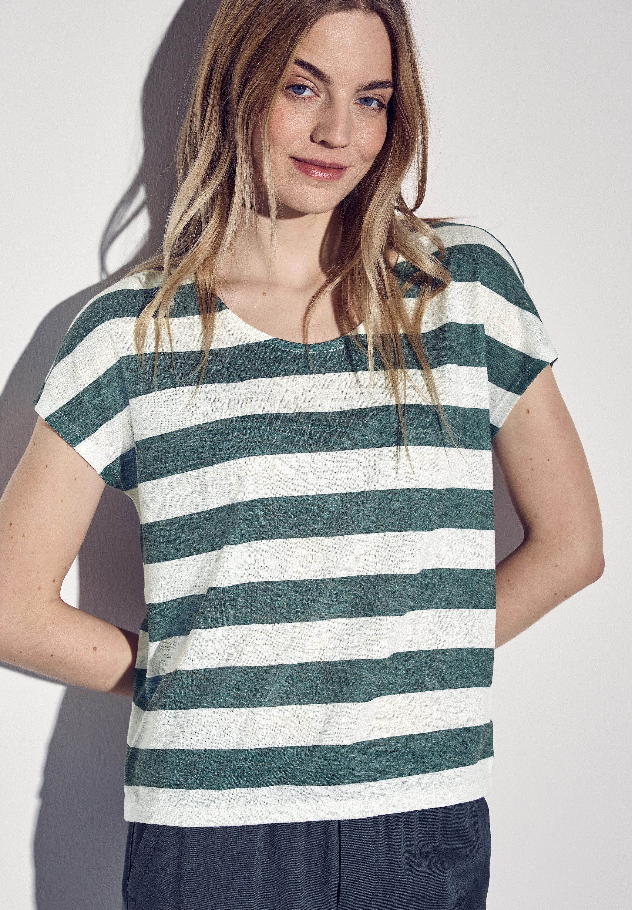 STREET ONE T-Shirt, mit Rundhalsausschnitt günstig online kaufen