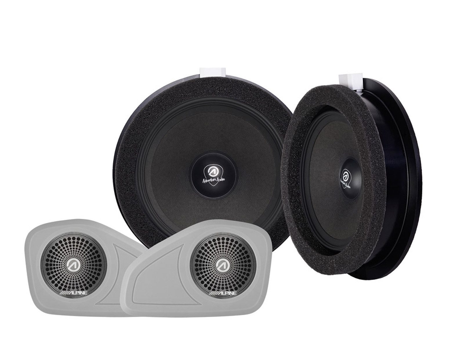 ALPINE SPC-106TRA7-2 16,5 cm 2-Wege-Kompo-Lautsprecher für Ford Transit 7 Auto-Lautsprecher (100 W)