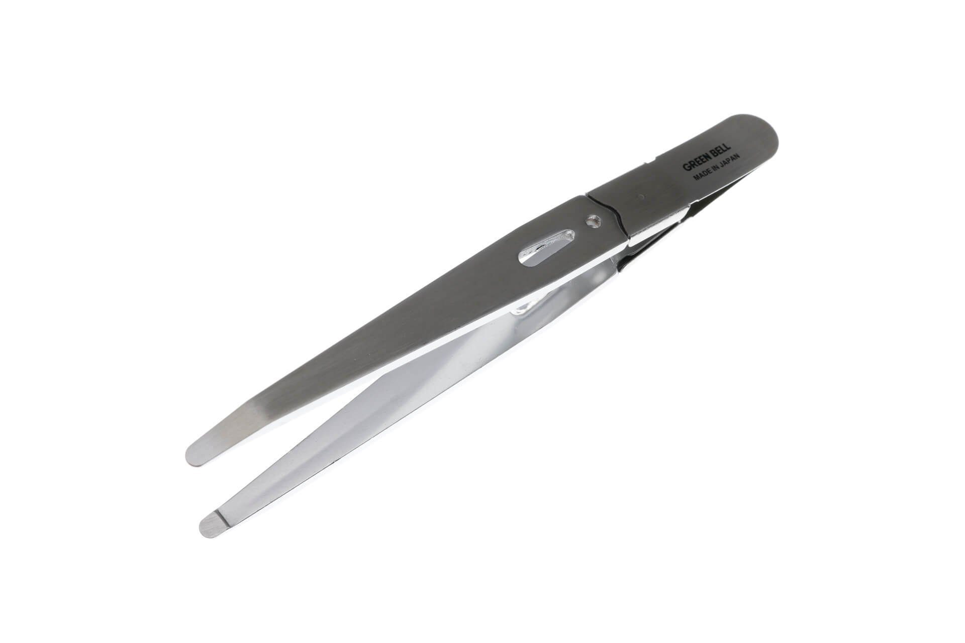 Seki EDGE Pinzette SS-516, Made in Japan, 93mm, Pinzette mit abgerundeter Spitze für empfindliche Bereiche, Edelstahl