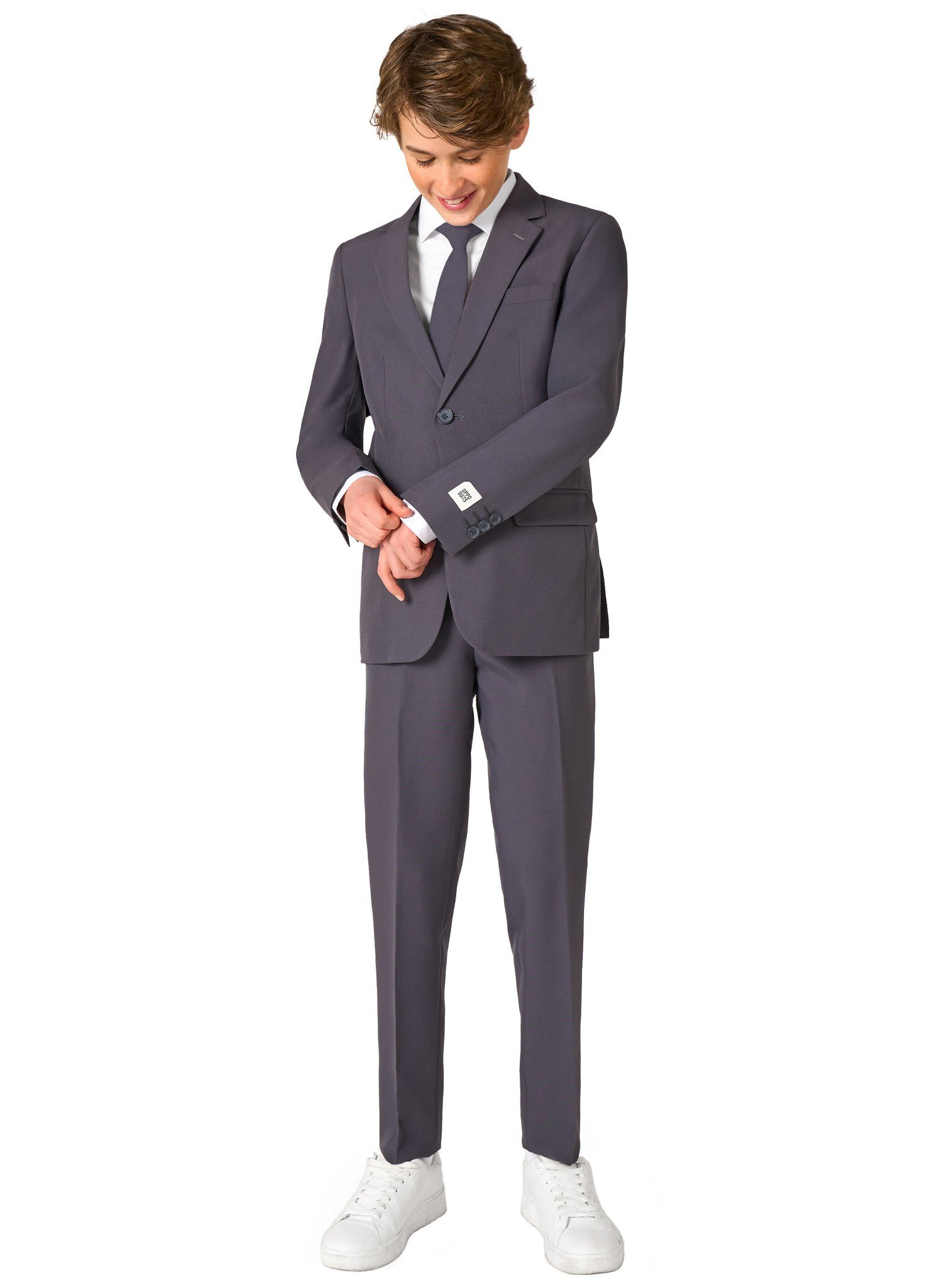 Opposuits Partyanzug Charcool Anzug für Jugendliche, Cool und klassisch in Dunkelgrau!