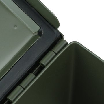 HMF Aufbewahrungsbox Munitionskiste, US Ammo Box, Metallkiste, 27,5 x 17,5 x 9,5 cm, grün