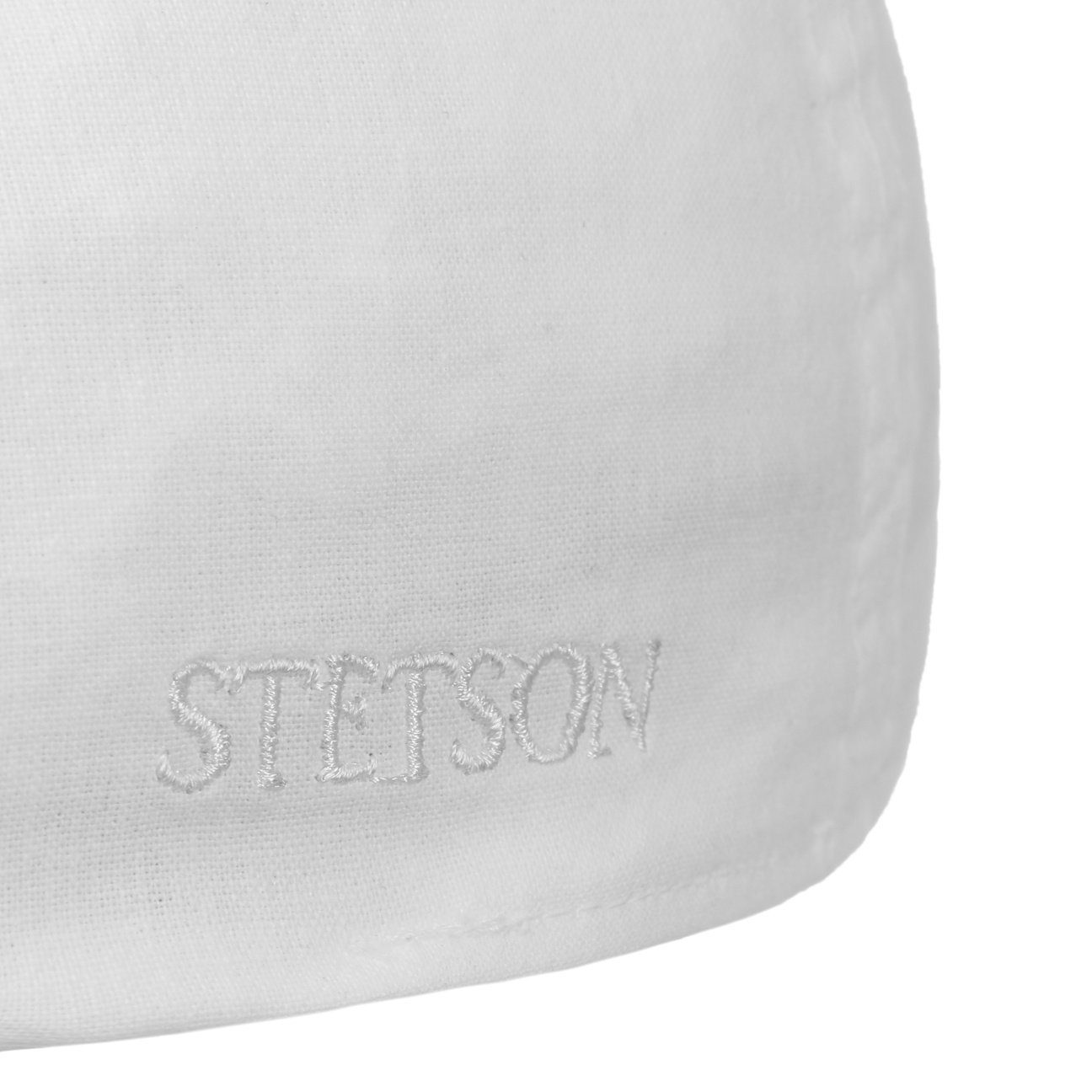 Flatcap Cap mit weiß Flat (1-St) Schirm Stetson