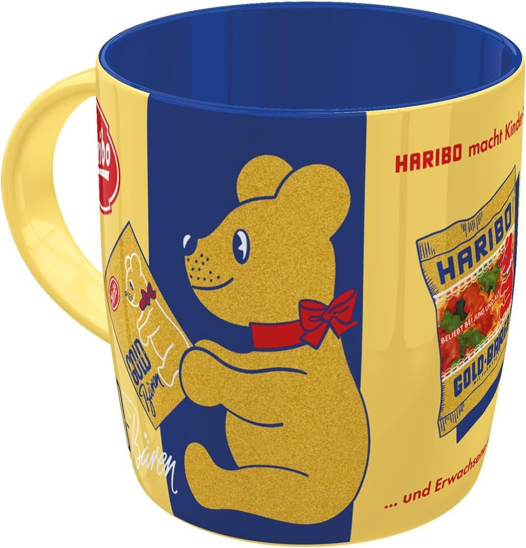 Nostalgic-Art Tasse Kaffeetasse - Say it 50's - HARIBO - Goldbären Vintage Gold