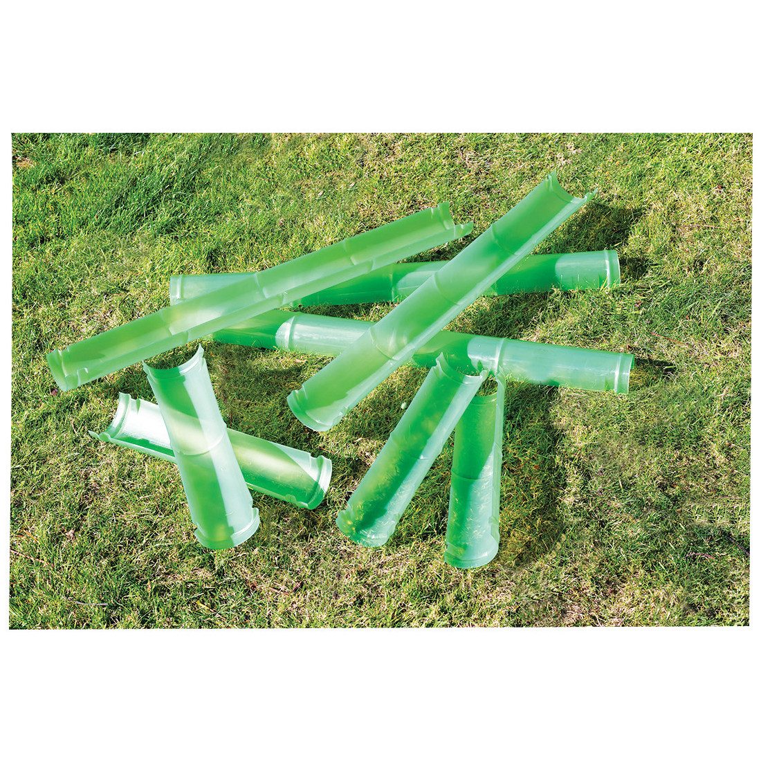 EDUPLAY Badespielzeug Bambus Style Wasserrinnen 8er Set