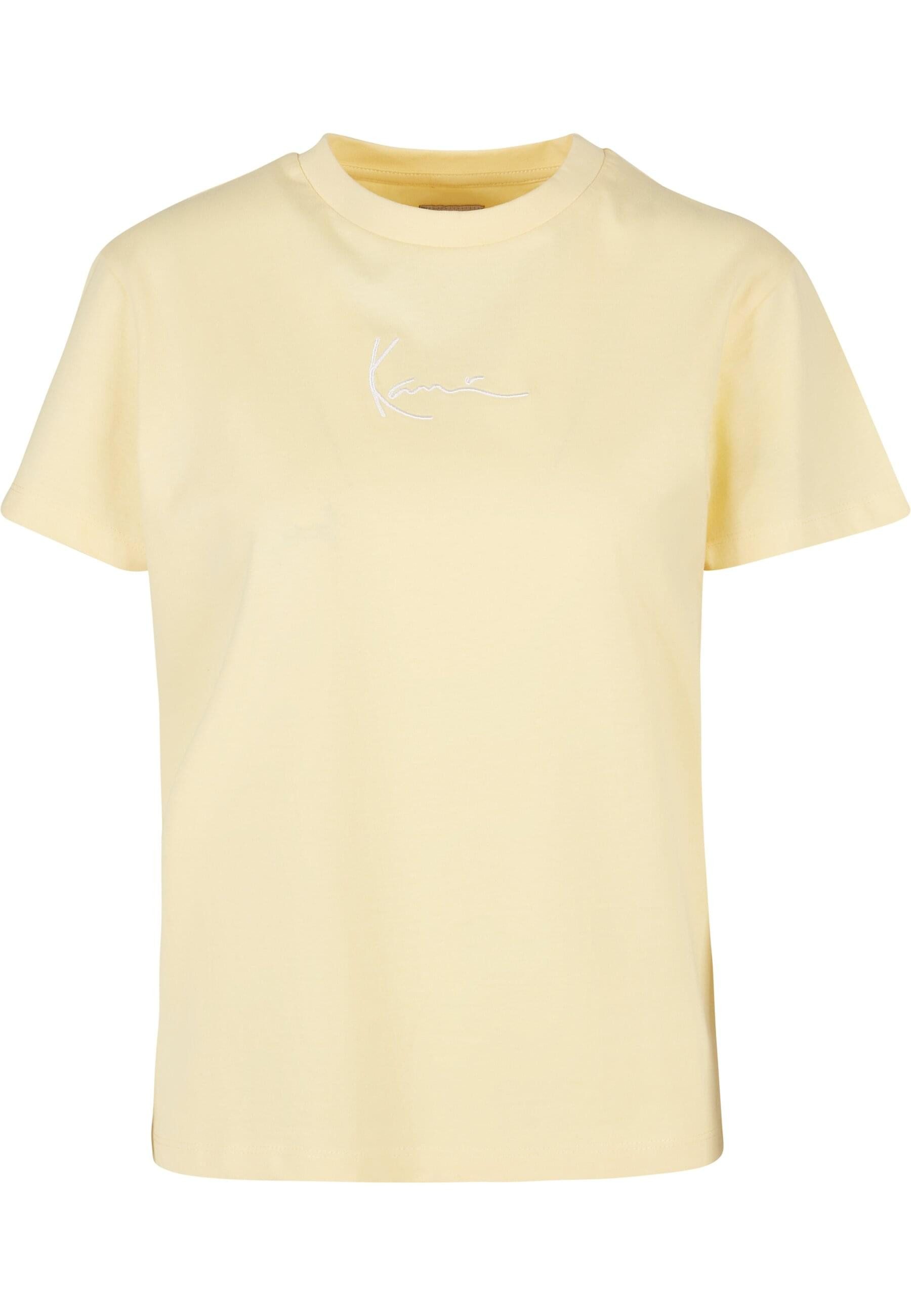 Karl Kani T-Shirt Karl Kani Damen KW221-001-2 Small Signature Tee light yellow (1-tlg)