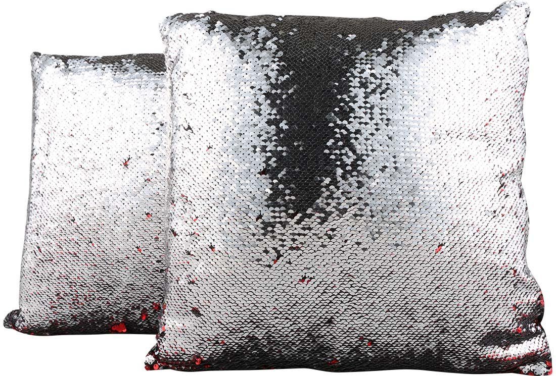 Jungengel Kissenbezug 4x Pailletten Kissenbezüge Dekokissen Couchkissen Glitzerkissen, 40x40cm, 12x Farben & Modelle, Modekissen