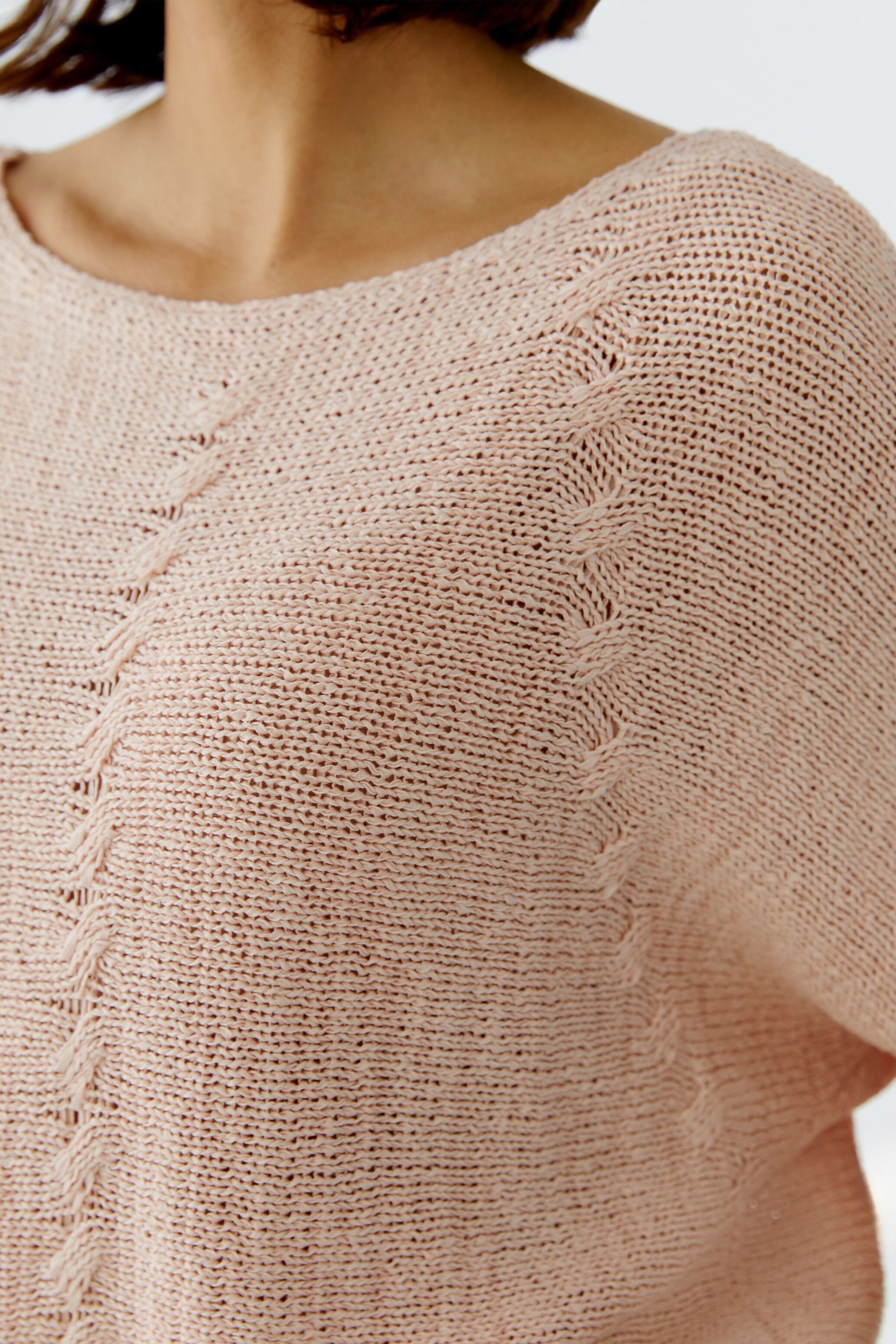 Oui Rundhalspullover