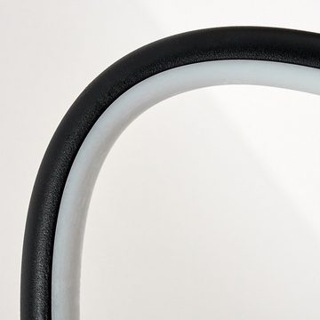 hofstein Stehlampe »Arce« dimmbare Stehleuchte in Schwarz/Weiß, 3000 Kelvin, mit 2 Ringen, max. 3700 Lumen, dimmbar über Fußschalter