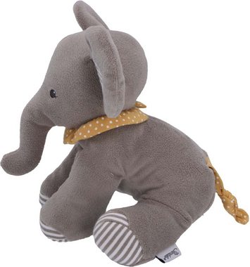 Sterntaler® Kuscheltier Spieltier klein Elefant Eddy, mit Rassel