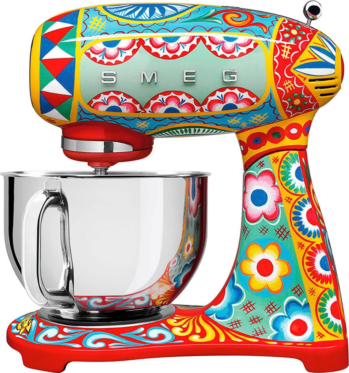 SMEG DOLCE & GABBANA Küchenmaschine SMF03DGEU, 800 W, 4,8 l Schüssel, Limited Edition Dolce & Gabbana Sicily is my Love