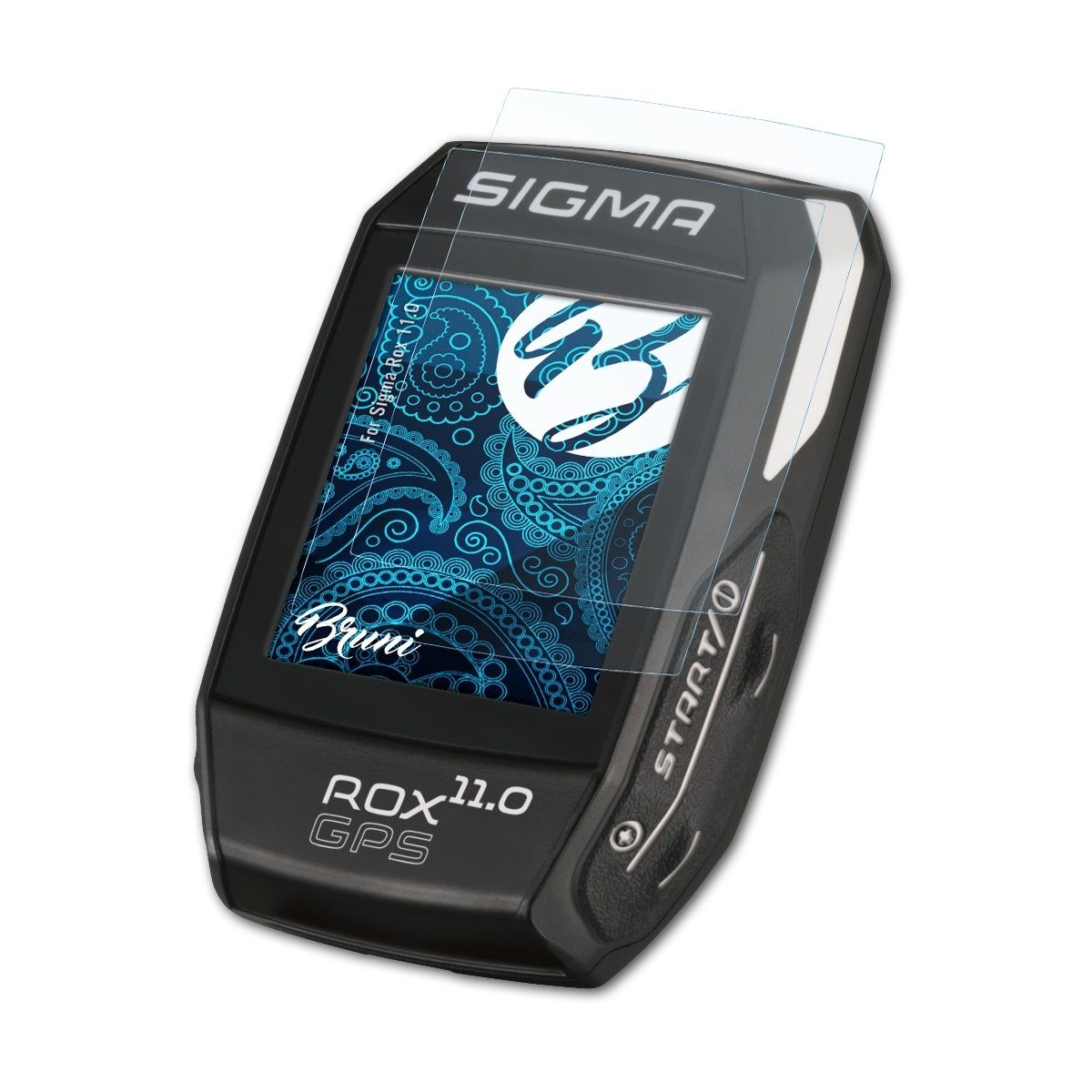 2x Displayschutz Folie Klar für Sigma ROX GPS 11.0 Schutzfolie Displayfolie 