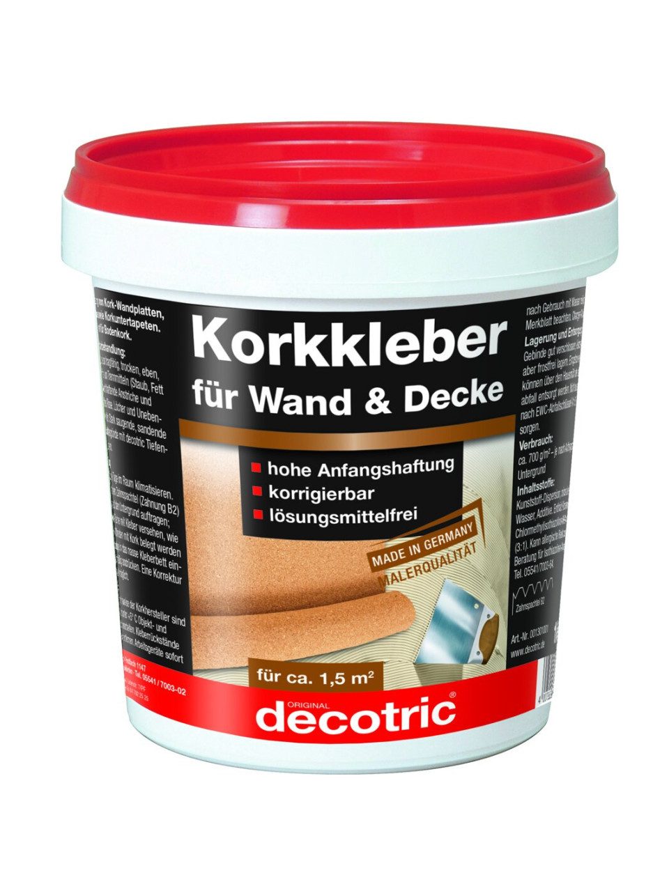 decotric® Bastelkleber Decotric Korkkleber 1 kg