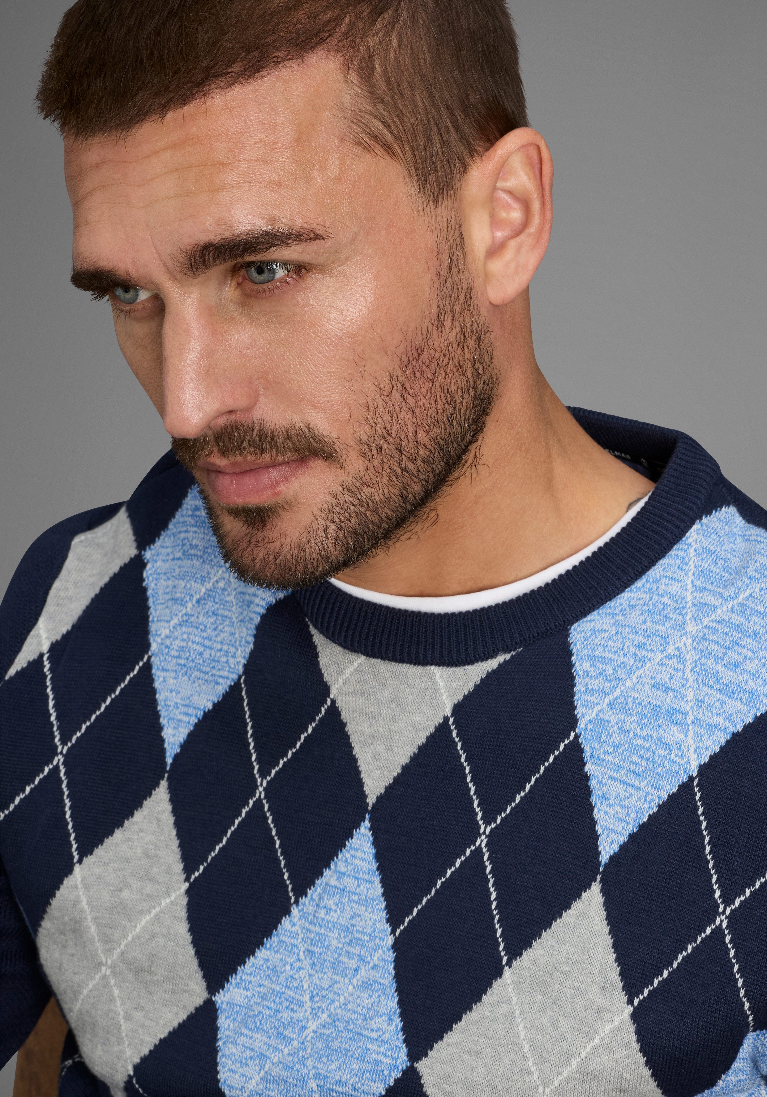 DELMAO Rundhalspullover Neue Kollektion! Modisches Highlight! Feinstrick mi günstig online kaufen