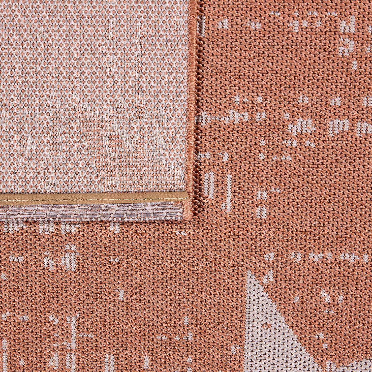 Outdoorteppich Teppich Home, In-& Outdoor orange Küchenteppich, rechteckig, mm 8 Höhe: Für TT Terrasse