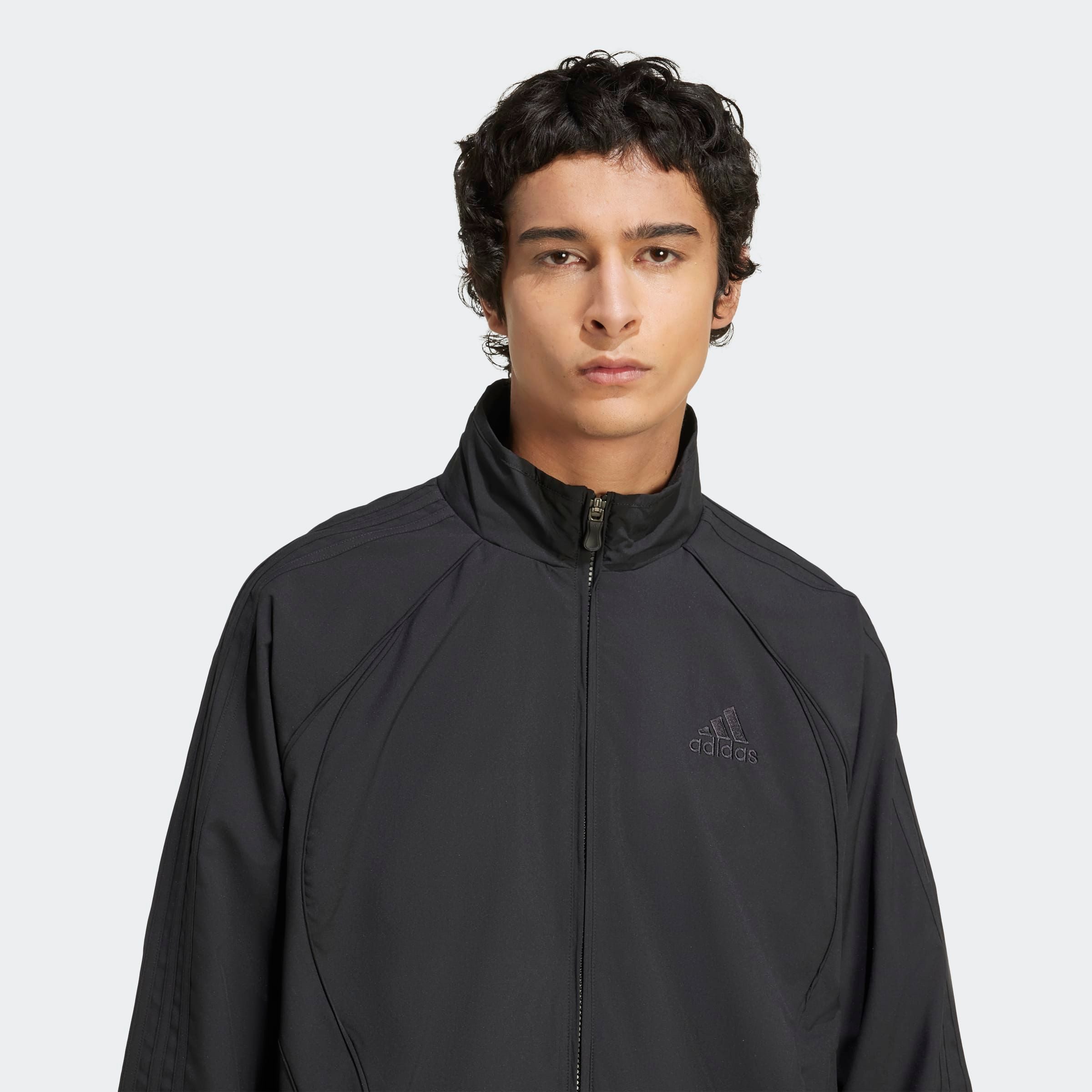 adidas Originals Sommerjacke TEAMGEIST ADICOLOR ORIGINALS mit hohem Kragen, aus gewebtem Polyester, lockere Passform