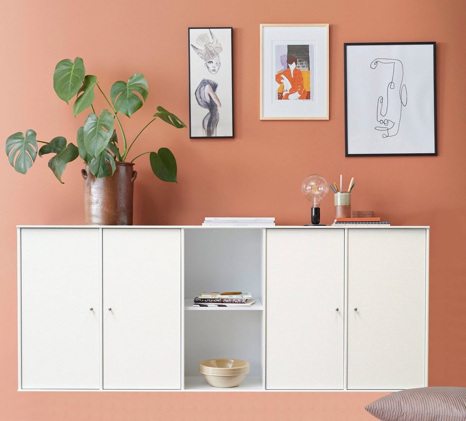 Hammel Furniture Sideboard Mistral Kubus, mit vier Türen,  Wandmontage/stehend, Breite: 169,8 cm