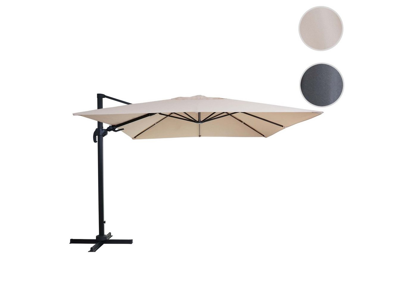Thumbnail - MCW Ampelschirm MCW-A96-15, LxB: 300x400 cm, Mit 5-facher Höhen-/ Neigungswinkelverstellung, Windwiderstandsklasse2