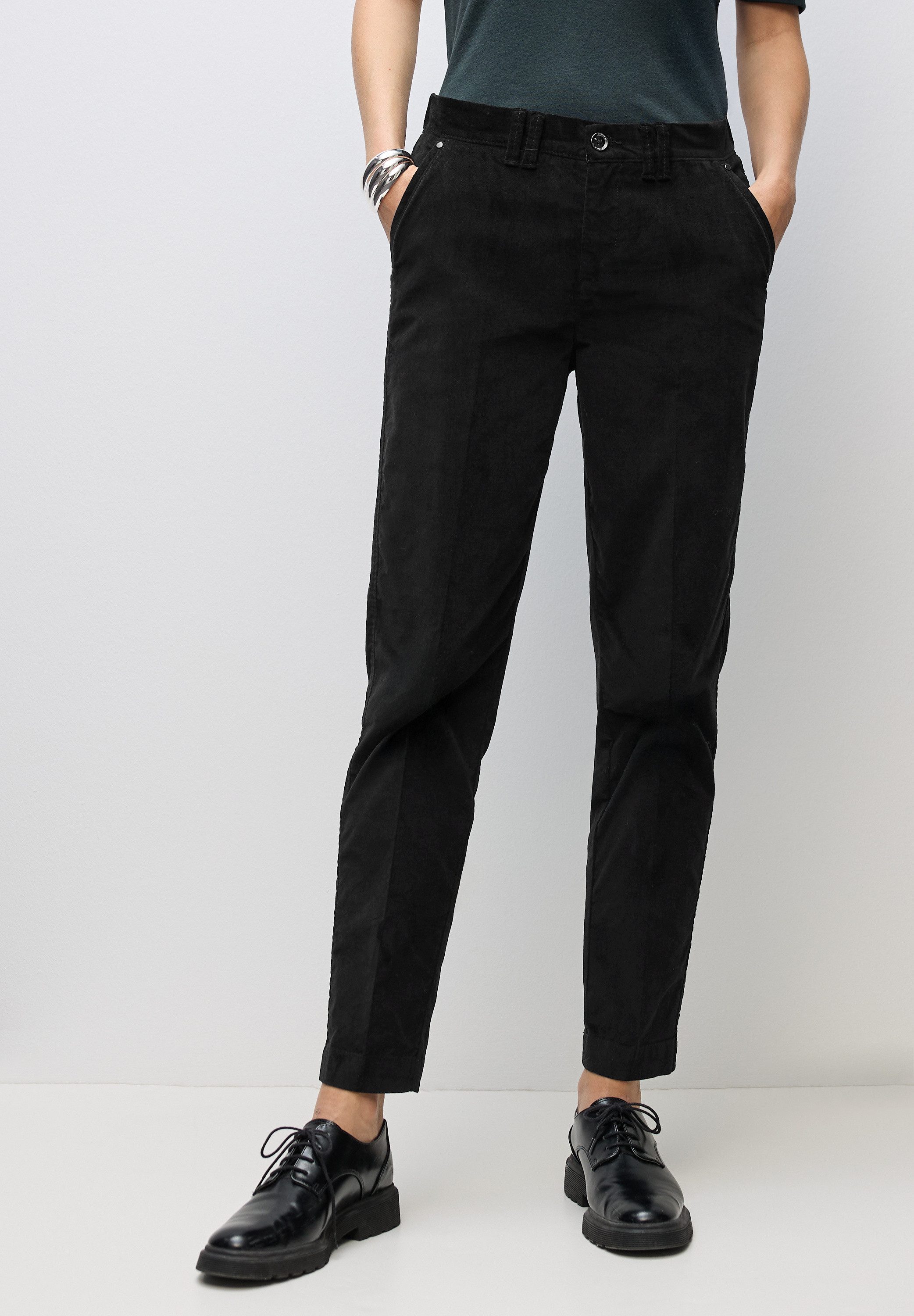 STREET ONE Chinohose mit Elastikbund