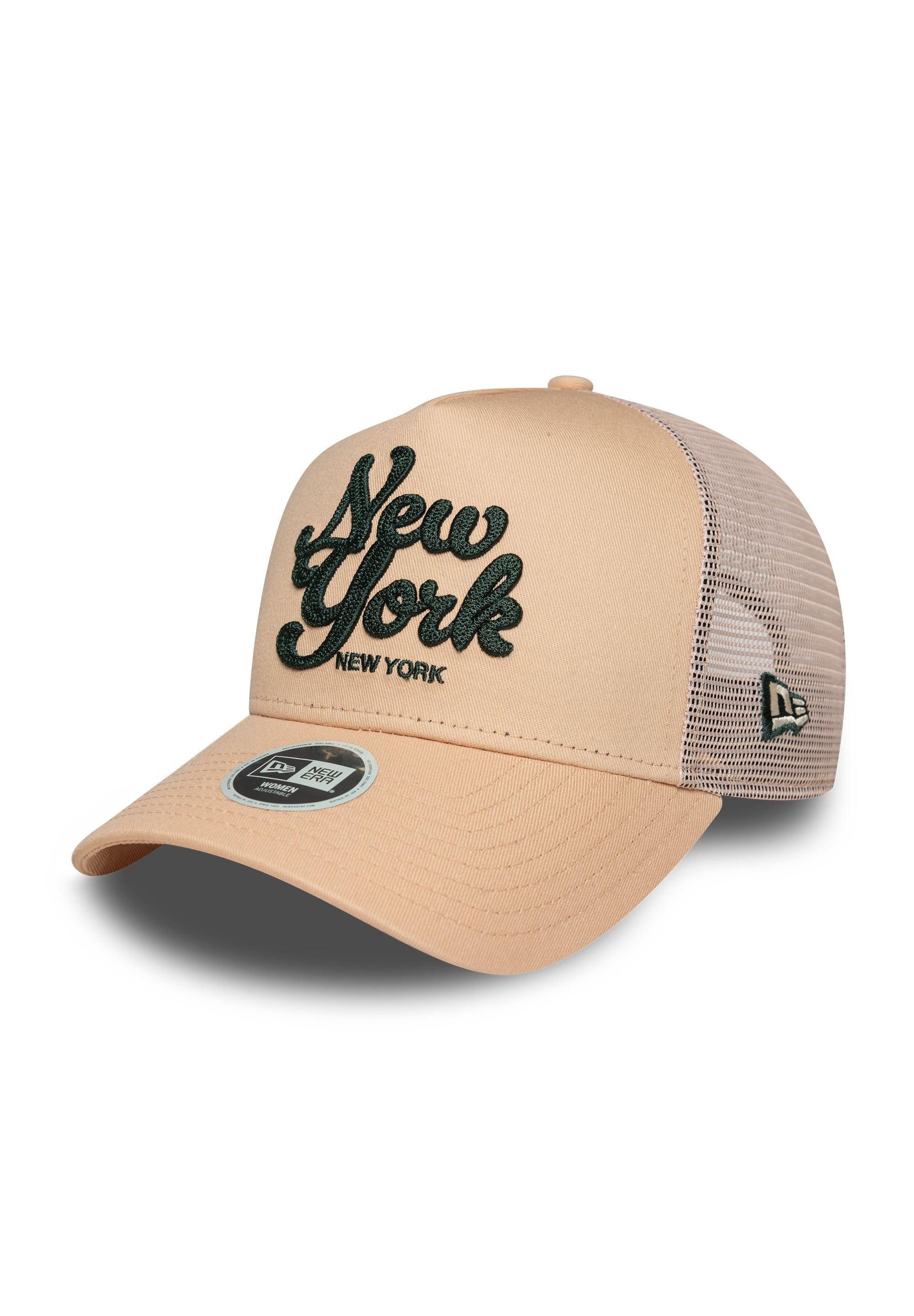 Baseball Cap New Era Women City E-Frame Trucker Cap New York apricot